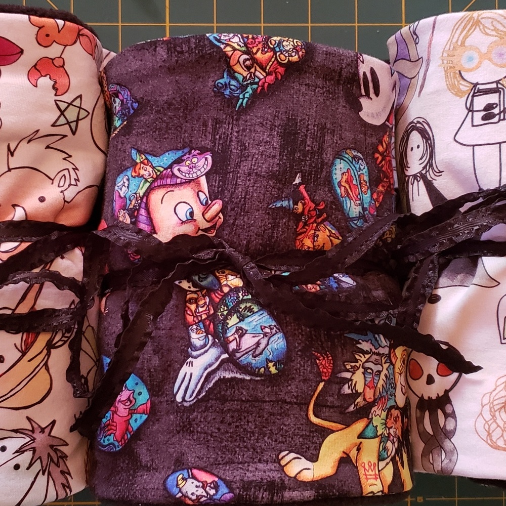 handmade fleece lined disney scarf